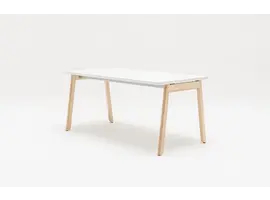 Bureau Ogi B avec pied en bois