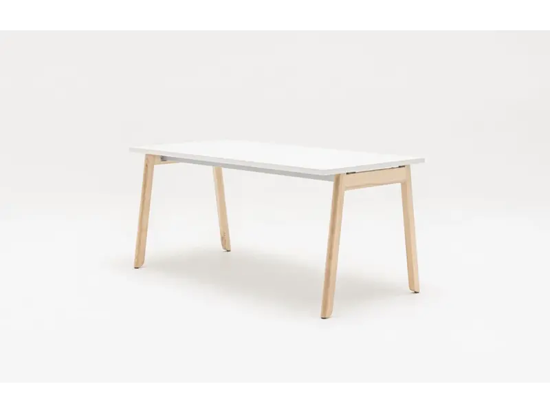 Bureau Ogi B avec pied en bois