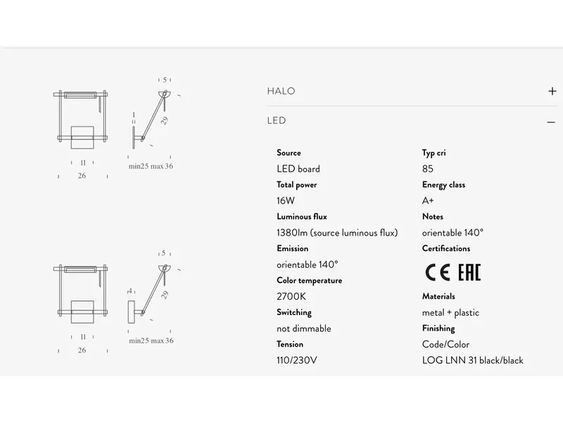 Nemo Logo LED wandlamp