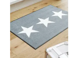 Stars grey voetmat