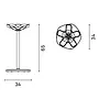 Cascando Cascando Flower paraplubak design – stalen paraplubak zwart Cascando Cascando Flower paraplubak design – stalen paraplubak zwart