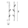 Cascando Cascando Bamboo Wall 90 wandkapstok – bamboe design kapstok Cascando Cascando Bamboo Wall 90 wandkapstok – bamboe design kapstok
