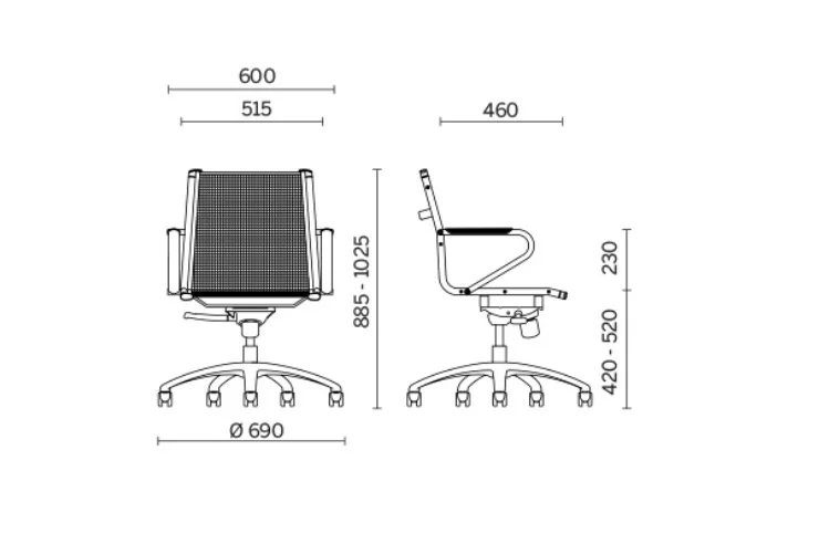 Sitland Ice Manager fauteuil de bureau - Résille élastique respirant