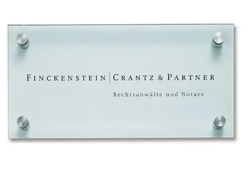 Cristallo signalisation d'entreprise - 30h x 60l x 4,5p cm