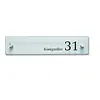Sign Systems Cristallo signalisation d'entreprise - 12,5h x 60l x 4,5p cm