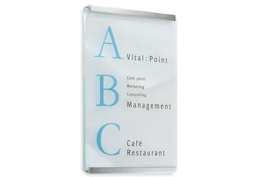 Clear panneau d'information - 60h x 42l x 2,4p cm