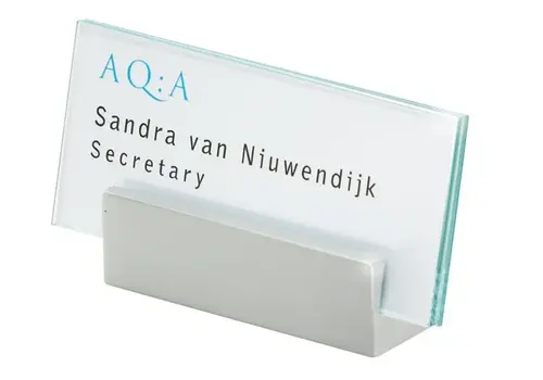 Clear tafelbordje - 6h x 11b x 2,4d cm