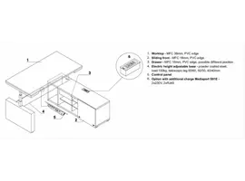 Mito ergonomisch directiebureau - elektrisch verstelbaar