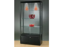 Basic vitrine en verre avec une armoire verrouillable