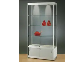 Basic vitrine en verre avec une armoire verrouillable