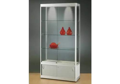 Basic vitrine en verre avec une armoire verrouillable