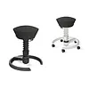 Aeris Tabouret ergonomique Aeris Swopper similicuir – assise active 3D avec piétement anthracite