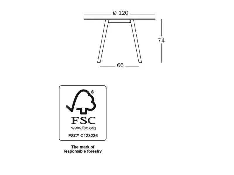 Pilo tafel rond