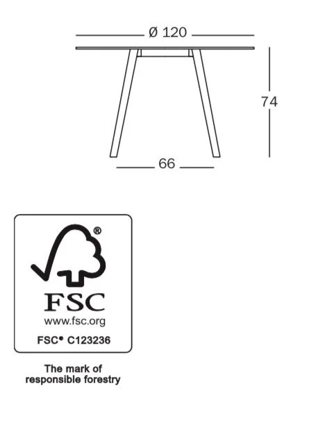 Magis Pilo tafel rond