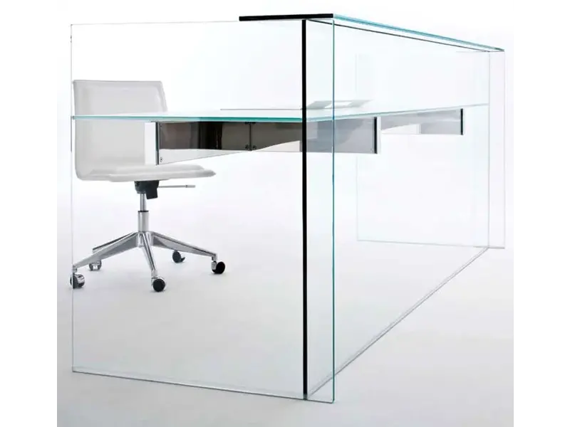 Air Desk Hall banque d'accueil en verre