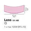 Oluce Lens 151 wandlamp