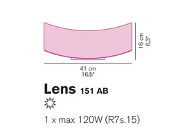 Lens 151 wandlamp