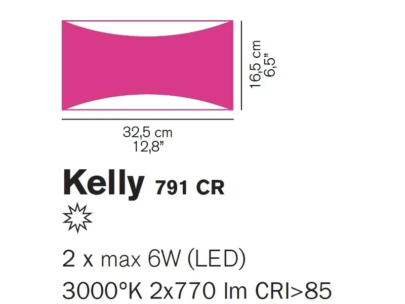Kelly 791 LED wandlamp