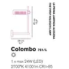 Oluce Colombo 761 wandlamp