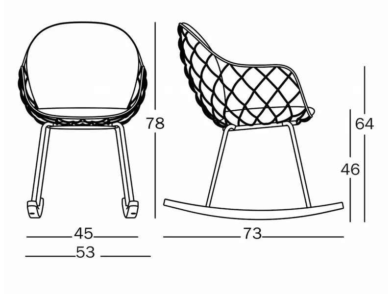 PIÑA fauteuil à bascule