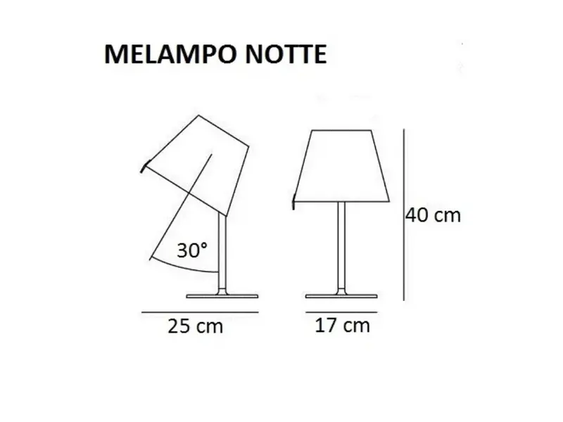 Melampo Notte, lampe de table