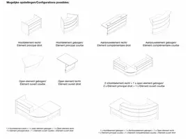 Valde receptiebalie gebogen - zonder zijkasten(optioneel)