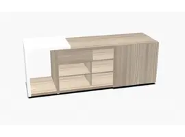 Mito dressoir met aanbouw HPL