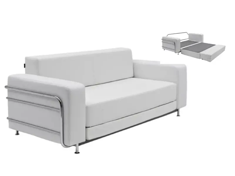 Silver sofa - slaapbank