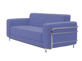 Silver sofa - slaapbank