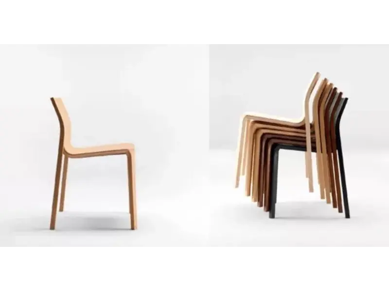 Silu chaises en frêne teinté