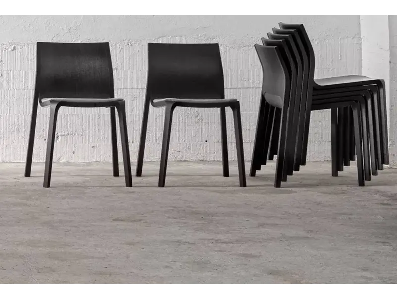 Silu chaises en frêne teinté