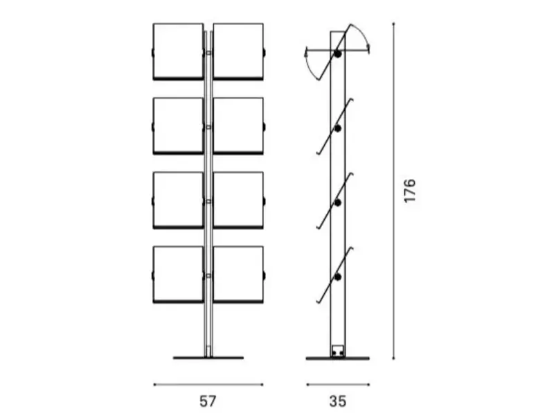 Flexxible lectuurhouder double