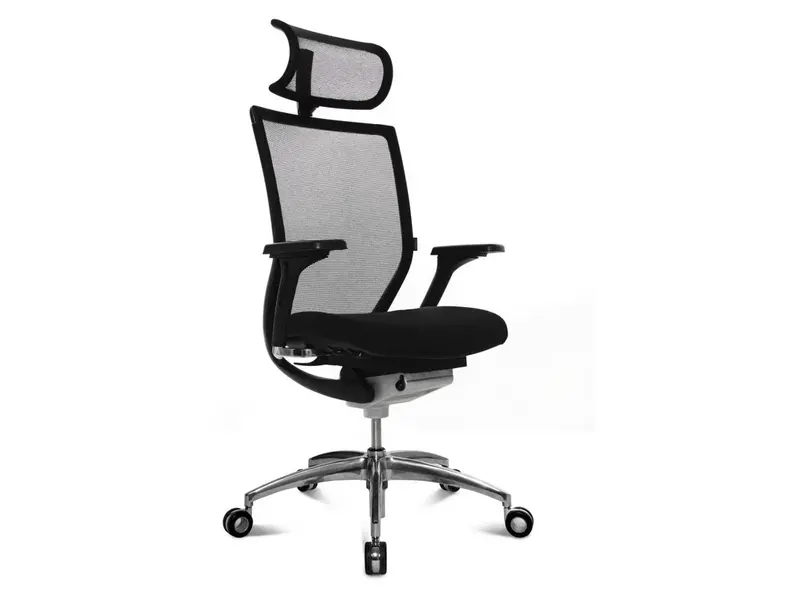 Titan 10 bureaustoel Net met armleuning en hoofdsteun
