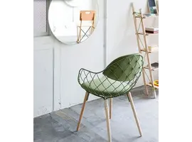 PIÑA chaise avec pieds en hêtre