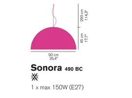 Sonora 490  hanglamp, Ø90cm