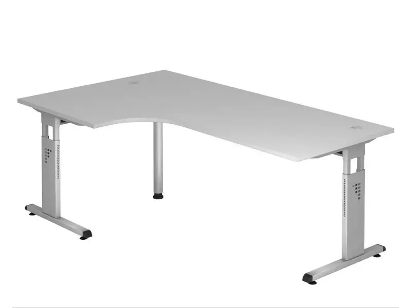 Bureau d’angle professionnel Officina, réglable en hauteur