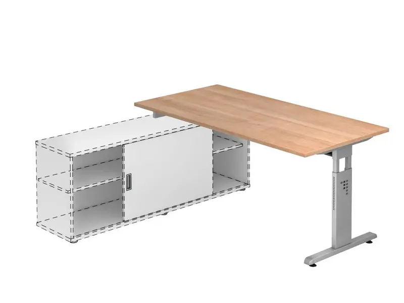 Officina bureau met lowboard