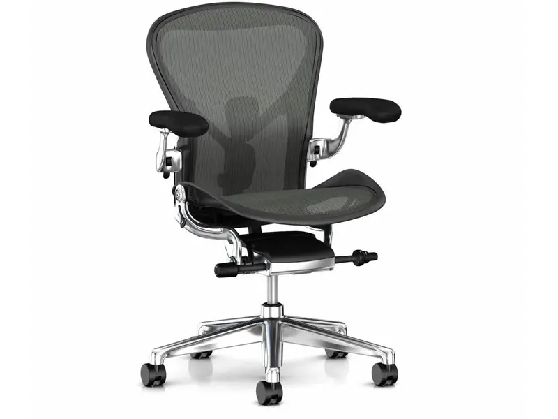 Aeron Deluxe bureaustoel chroom - remastered