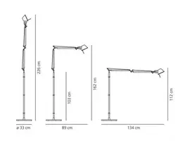 Tolomeo vloerlamp Terra - Halo/LED