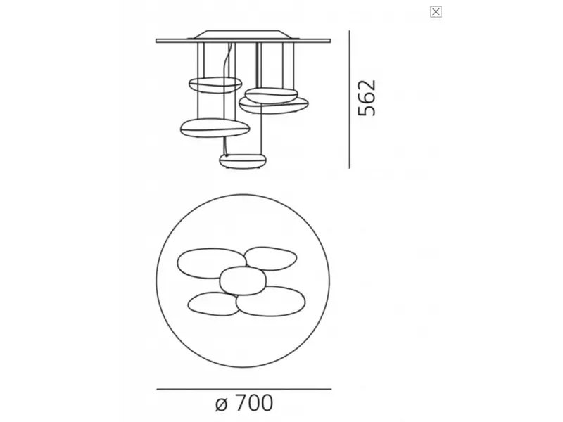 Mercury soffitto MINI hanglamp