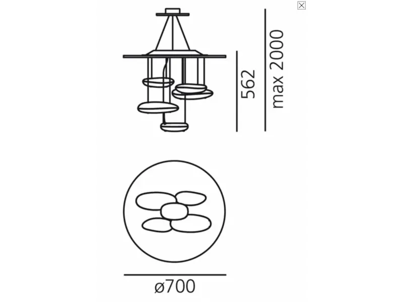 Mercury soffitto MINI hanglamp