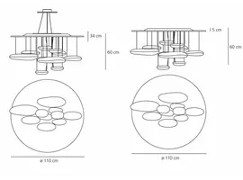 Mercury soffitto hanglamp LED