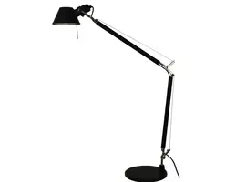 Tolomeo bureaulamp met voet Zwart/Wit