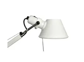 Tolomeo bureaulamp met voet Zwart/Wit