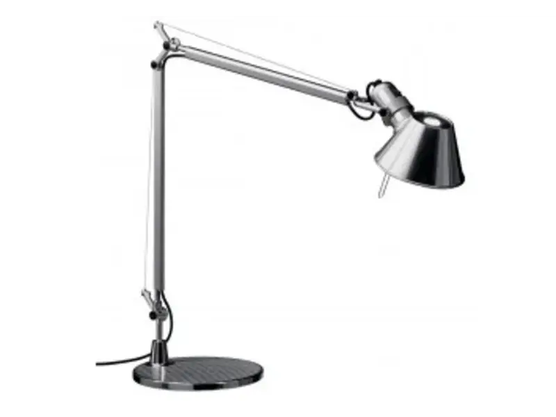 Lampe Tolomeo avec soccle 129cm - poli & anodisé HALO ou LED