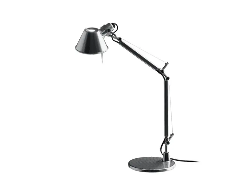 Lampe Tolomeo avec soccle 129cm - poli & anodisé HALO ou LED