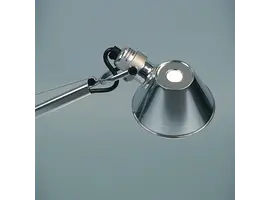 Lampe Tolomeo avec soccle 129cm - poli & anodisé HALO ou LED