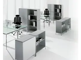 S-Line bureau of meetingtafel, vierkant 100cm