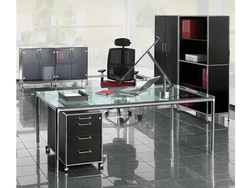 S-Line bureau ou table de conférence, carré 100cm