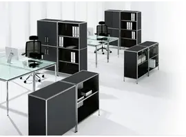 S-Line bureau of meetingtafel, vierkant 100cm